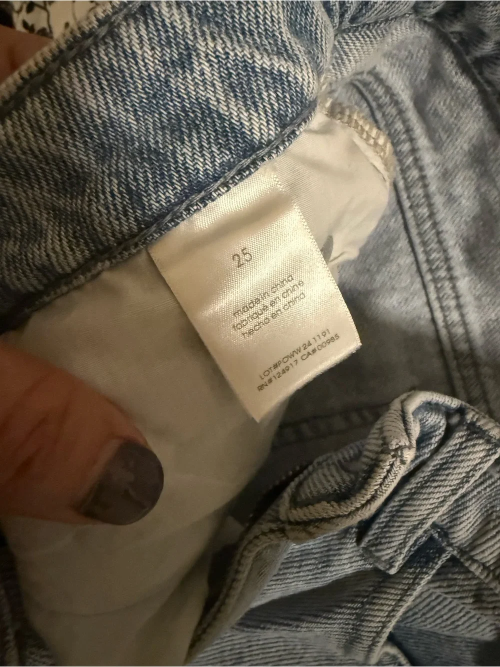 WeWoreWhat Blue Denim Jean Shorts 25